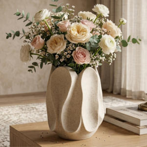 Jarrón Decorativo Floral Orgánico