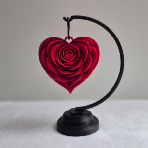 Rosa Decorativa con Soporte