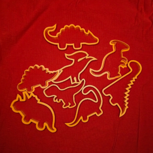 Juego de Cortadores de Galletas de Dinosaurio