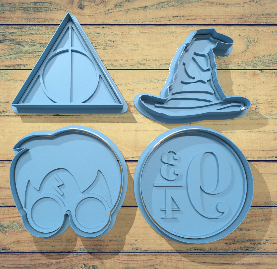 Conjunto de Cortadores de Galletas Harry Potter